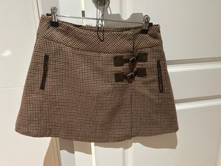 Minifalda Zara cuadros