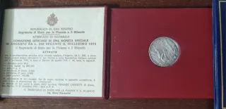 San Marino Lira Monedas Plata