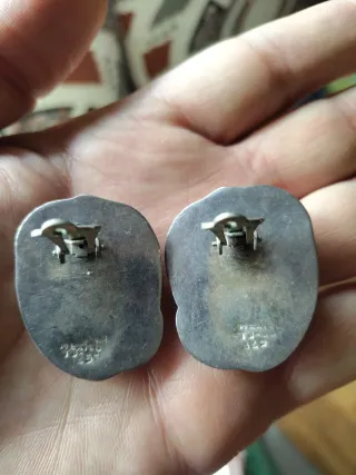 Pendientes Plata Ley Mexicana Vintage