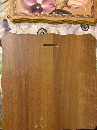 Coppia quadri in legno con orchidee