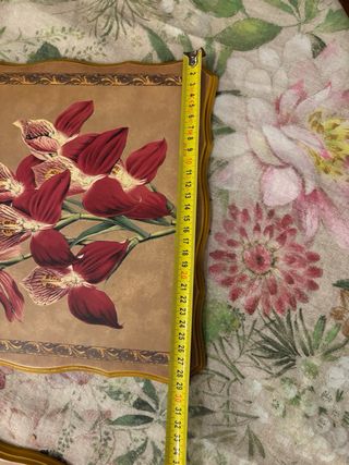 Coppia quadri in legno con orchidee