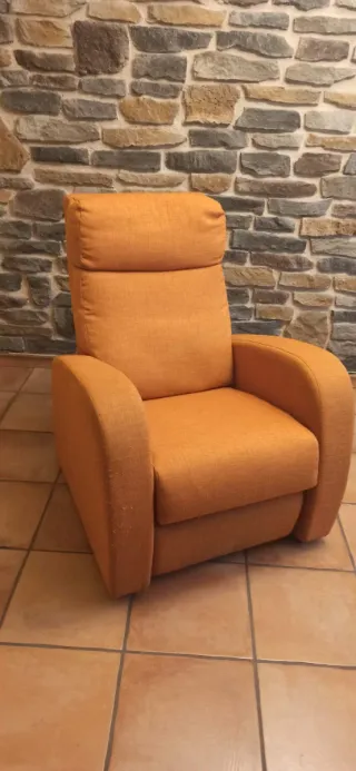 Sillón relax naranja