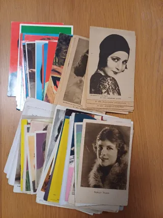115 Cromos Postales Artistas, actores y actrices