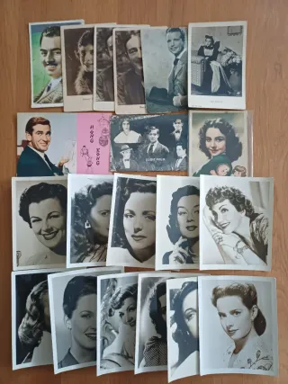 115 Cromos Postales Artistas, actores y actrices