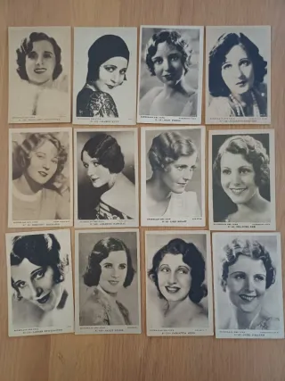 115 Cromos Postales Artistas, actores y actrices