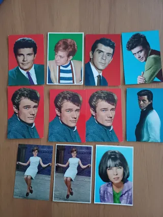 115 Cromos Postales Artistas, actores y actrices