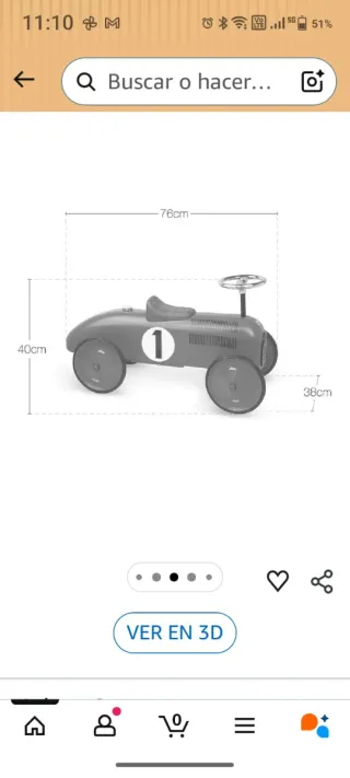 Coche de juguete clásico para niños