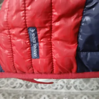 Cazadora Armani Jeans Blanca y Roja