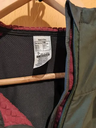 Cortavientos trekking mujer verde