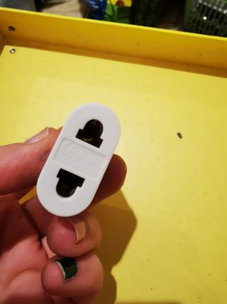 Adaptador de enchufe blanco