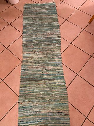 Tappeto runner a strisce multicolore