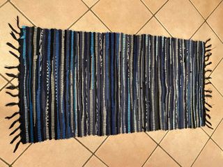 Tappeto runner a strisce multicolore