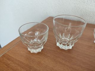 Set 6 Bicchieri Cristallo Incisi