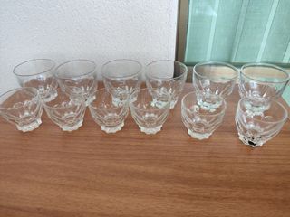 Set 6 Bicchieri Cristallo Incisi