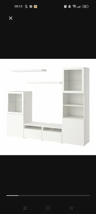Mueble salón BESTÅ blanco Ikea