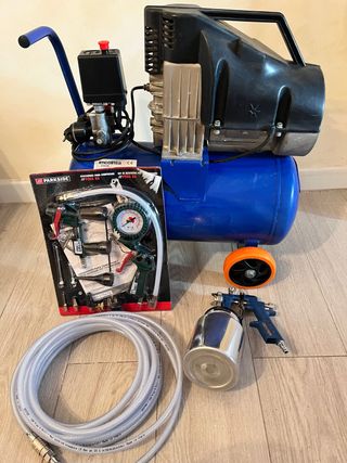 Compresor Incoinsa con accesorios