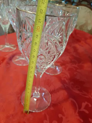 Copas grandes cristal tallado Nachman