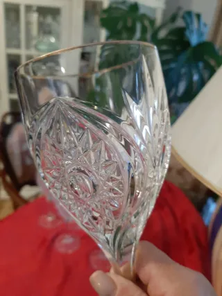 Copas grandes cristal tallado Nachman