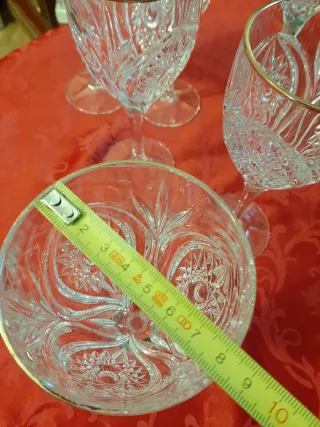 Copas grandes cristal tallado Nachman