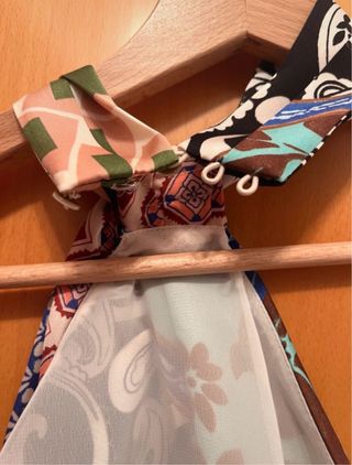 Vestido largo Zara estampado