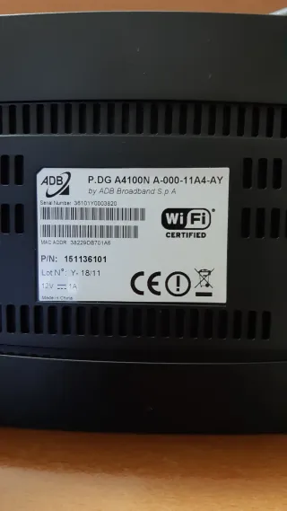 Modem Router ADB P.DG A4100N