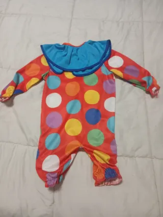 Disfraz payaso bebé talla 6-9 meses