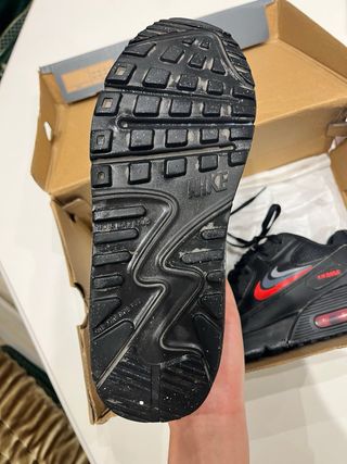 NIKE Air Max 90 OG Black & Red - Size 38