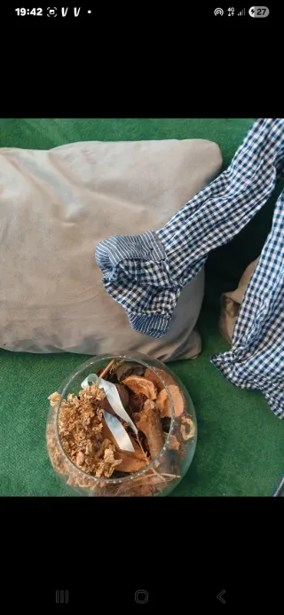 Camisa Bershka cuadros azul y blanco