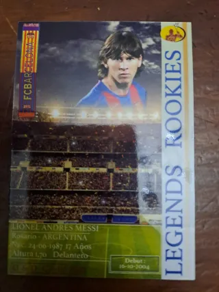 Cromos de fútbol: Messi, Zidane, Cruyff