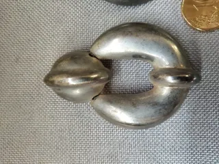 Pendientes antiguos Plata Ley Mexicana Vintage