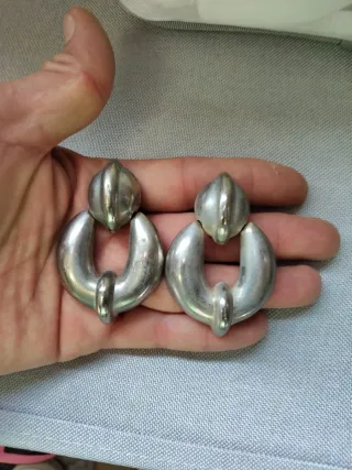 Pendientes antiguos Plata Ley Mexicana Vintage