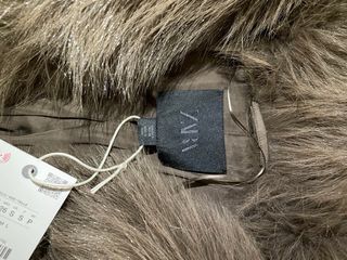 Abrigo pelo Zara Talla S