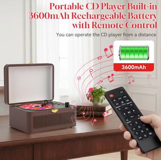 NUEVO Reproductor CD Portátil Marrón