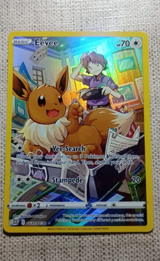 Carta Pokémon Eevee Básica HP 70