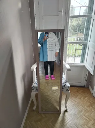 Camisa vaquera y blanca 3XL