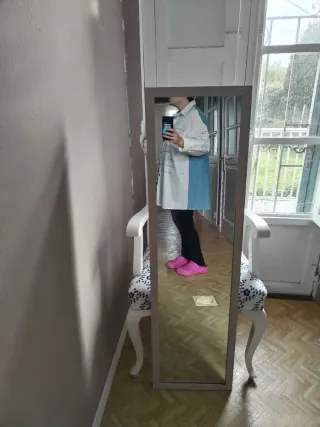 Camisa vaquera y blanca 3XL