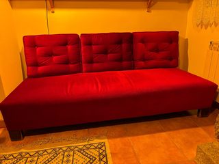 Diván granate de época