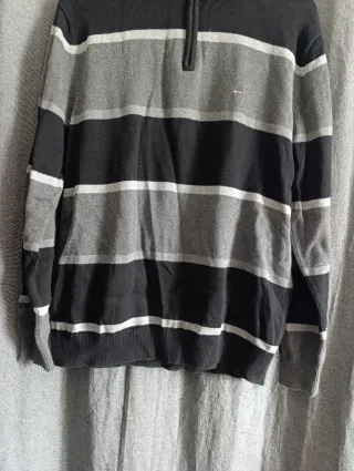 Jersey Edén Park cuello alto rayas Talla L