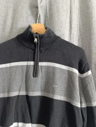 Jersey Edén Park cuello alto rayas Talla L