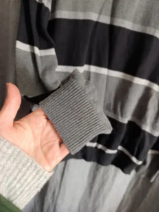 Jersey Edén Park cuello alto rayas Talla L