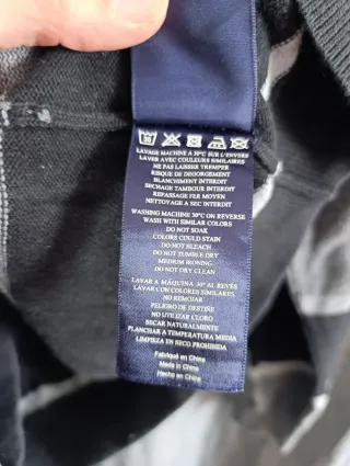 Jersey Edén Park cuello alto rayas Talla L