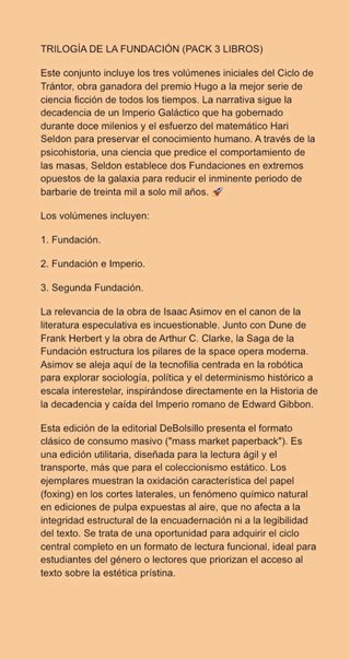 Trilogía de la Fundación.
