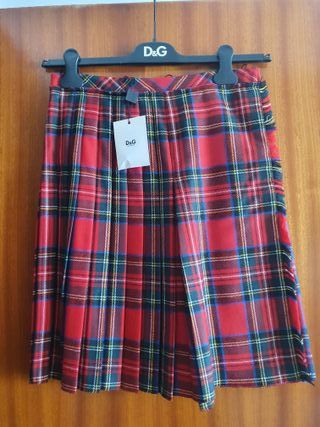 Falda Dolce&Gabbana Lana Tartán