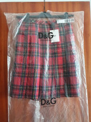 Falda Dolce&Gabbana Lana Tartán