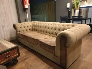 Sofá Chester Beige Tela