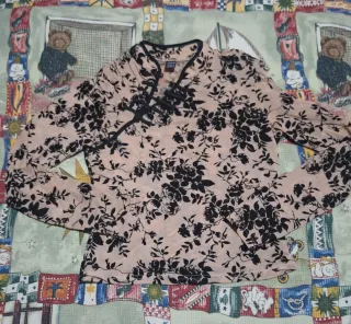 Maglietta donna maniche lunghe floreale