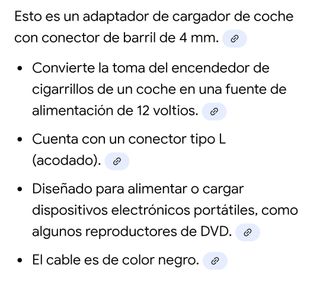 Adaptador Cargador Coche 12V