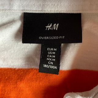 Camicia arancione e bianca – H&M