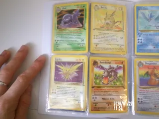 Lotto carte Pokémon: Aerodactyl, Articuno, Ditto,