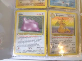 Lotto carte Pokémon: Aerodactyl, Articuno, Ditto,